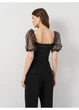 Блузка-боди PrettyLittleThing 42 Черный HA4243_бел.гор.рук_03 - изображение 3
