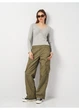 Жіночий лонгслів H&M M Сірий 0801673_сер.мел - зображення 2