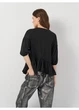 Блуза boohoo 36 Черный HA4345_рукав3.4волан_11 - изображение 3