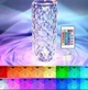Ночник LED лампа светодиодная аккумуляторная Роза с пультом RGB 22 см Прозрачный - изображение 1