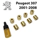 Ремкомплект ограничителя дверей Peugeot 307 2001-2008 фиксаторы, вкладыши, втулки (металические) - изображение 1