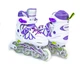 Ролики Scale Sports. White-Violet (размер 29-33) LF 601A-S-1 - изображение 1