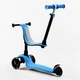 Самокат-велобіг 3в1 Best Scooter колеса PU зі світлом, сидіння, батьківська ручка. Blue (106697) - зображення 3