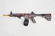 Детский игрушечный автомат на орбизах Орбиган M416 Черно-красный стреляет гидрогелевыми пулями Гель бластер аккумуляторный + 500 орбизов - изображение 1