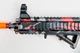Детский игрушечный автомат на орбизах Орбиган M416 Черно-красный стреляет гидрогелевыми пулями Гель бластер аккумуляторный + 500 орбизов - изображение 4