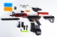Детский игрушечный автомат на орбизах Орбиган M4A1 Черно-красный стреляет гидрогелевыми пулями Гель бластер аккумуляторный + 500 орбизов - изображение 2
