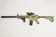Детский игрушечный автомат на орбизах Орбиган M416 Разноцветный стреляет гидрогелевыми пулями Гель бластер аккумуляторный + 2000 орбизов - изображение 1
