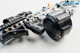 Детский игрушечный автомат на орбизах Орбиган M4A1 Бело-синий стреляет гидрогелевыми пулями Гель бластер аккумуляторный + 500 орбизов - изображение 5