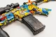 Детский игрушечный автомат на орбизах Орбиган M416 Разноцветный стреляет гидрогелевыми пулями Гель бластер аккумуляторный + 2000 орбизов - изображение 4