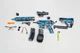 Детский игрушечный автомат на орбизах Орбиган M416 Черно-синий стреляет гидрогелевыми пулями Гель бластер аккумуляторный + 500 орбизов - изображение 2