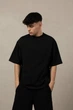 Футболка оверсайз чоловіча XXXXL Чорний - зображення 1