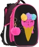 Ранец Class SchoolCase Mini Ice cream 35 х 27 х 16 см 2 отделения Черный с розовым (2404C) (8591662240405) - изображение 1