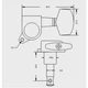 Колок для гитары Metallor MH-01-BK - изображение 5