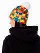 Czapka damska beanie Mr. Gugu & Miss Go Blocks WB21WH XL Pomarańczowa (5903845386436) - obraz 2