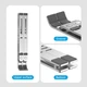 Подставка для ноутбука Vention Laptop X-type Stand Aluminum Alloy Silver (KDMI0) - изображение 10