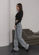 Женские джинсы широкие джинсовые штаны Staff blue gray wide leg 38 (259098) - изображение 3