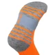 Гетри футбольні дитячі Zelart 624 розмір 28-33 Orange-Grey - зображення 5