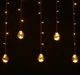 Світлодіодна гірлянда бахрома Кульки в кулях, 10 LED, 2,5х0,8 м, IP44, Теплий білий - зображення 5