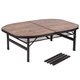 Туристичний стіл Bo-Camp Melrose Oval 120x80 cm Black/Wood look (1404220) - зображення 8