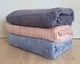 Набор турецких махровых полотенец Cestepe MicroCotton Premium 3 штуки 70x140 Nevara плотность 600 г/м2 - изображение 3