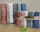 Набор турецких махровых полотенец Cestepe 50х90 6 штук + 70х140 6 штук Bamboo Chery - изображение 3