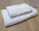Набор турецких бамбуковых махровых полотенец Cestepe 50х90+70х140 Bamboo Chery White - изображение 2