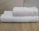 Набор турецких махровых полотенец 50х90+70х140 Gulcan Jacquard Cotton Lux Yeni Cizgili Krem - изображение 1