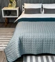 Покрывало стеганое ArCloud Romb Grey Indian Teal 140х215 - изображение 2
