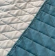 Покрывало стеганое ArCloud Romb Grey Indian Teal 140х215 - изображение 3