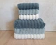 Набор турецких махровых полотенец Cestepe MicroCotton Premium 3 штуки 50x90 + 3 штуки 70х140 Ezgi 6 плотность 600 г/м2 - изображение 1