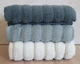 Набор турецких махровых полотенец Cestepe MicroCotton Premium 3 штуки 50x90 Ezgi 6 плотность 600 г/м2 - изображение 1