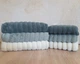 Набор турецких махровых полотенец Cestepe MicroCotton Premium 3 штуки 50x90 + 3 штуки 70х140 Ezgi 6 плотность 600 г/м2 - изображение 2