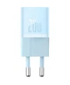 Мережевий зарядний пристрій Baseus GaN5 Fast Charger(mini) 1C 20W EU Blue (CCGN050103) - изображение 3
