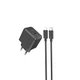 СЗУ HOCO CS13A Ocean single port PD20W charger set(C to iP) Black - зображення 5