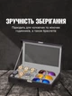 Органайзер ящик для хранения часов, очков, браслетов Черный (CWO-002) - изображение 2