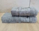 Набор турецких бамбуковых махровых полотенец Cestepe 50х90+70х140 Bamboo Floral Gray - изображение 1