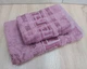 Набор турецких бамбуковых махровых полотенец Cestepe 50х90+70х140 Bamboo Grek Pembe - изображение 3