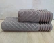 Набор турецких махровых полотенец 50х90+70х140 Gulcan Jacquard Cotton Lux Yeni Cizgili Brown - изображение 1