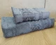 Набор турецких бамбуковых махровых полотенец Cestepe 50х90+70х140 Bamboo Ecol Gri - изображение 2