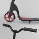 Самокат двухколесный "Best Scooter", c PU колесами, широким велосипедным рулем, новым зажимом руля. Black and Red (98442) - изображение 5