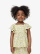 Подростковая блузка для девочки H&M 061169698 140 см Салатовый/Цветы (6666000324528) - изображение 1