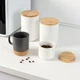 Емкость для хранения МВМ MY HOME 800 мл Белая с деревом (KP-13 M WHITE/WOOD) - изображение 7