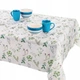 Скатертина плямостійка з квітами Invitta Elbrus Druk U3 Green Flowers 130 x 160 см (15984940534) - изображение 1