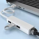 Концентратор Ethernet адаптер Type-C 3.1 на RJ45 LAN (100 Мбит/с) + 3 port USB 2.0 (485990) - изображение 6