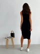 Платье миди летнее женское ARTKNIT Вискоза S-M Черное (4823093448537) - изображение 2