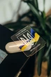 Ночник из дерева с LED подсветкой флаг Украины Слава Украине Героям Слава в комнату USB выход 16х13 см - изображение 6
