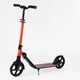 Самокат складной "Best Scooter". С PU колесами, зажимом руля и 1 амортизатором. Red and black (103467) - изображение 1