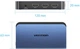 Сплітер Vention HDMI 2.0 UHD 4K 60Hz 3D, HDCP 1x2 ports Blue Aluminum Alloy (AKEL0-EU) - зображення 2