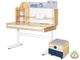 Комплект меблів Mealux Timberdesk L (парта+тумба) Blue, BD-690 Wood L+Тумба BD 920 BL - зображення 1