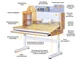 Комплект меблів Mealux Timberdesk L (парта+тумба) Blue, BD-690 Wood L+Тумба BD 920 BL - зображення 2
